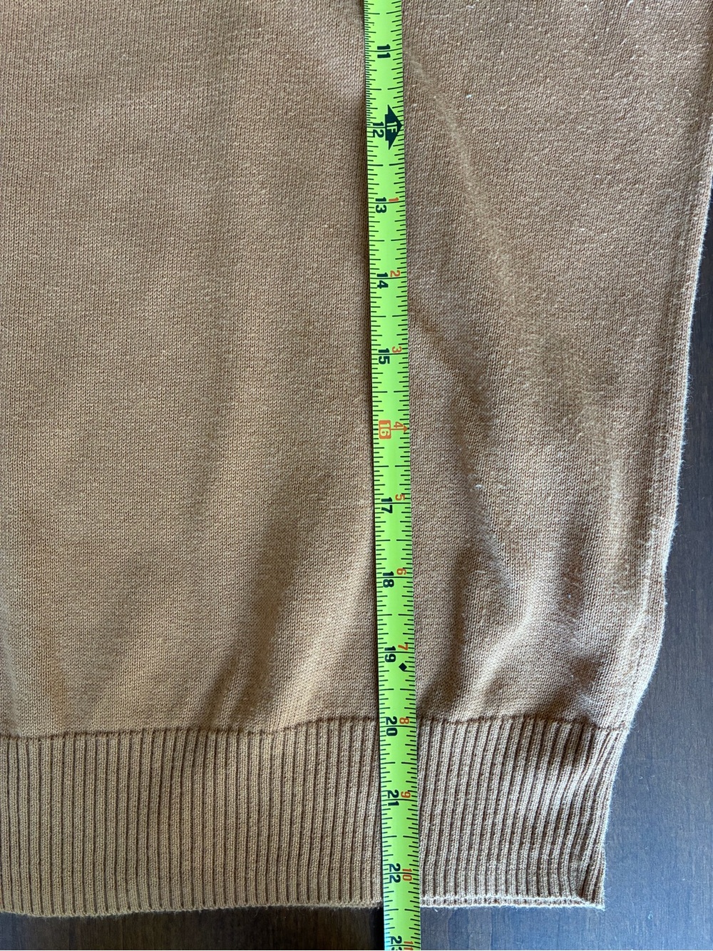 Pact Organic Cotton Knit Sweater – Camel – Size M - Picture 7 of 8